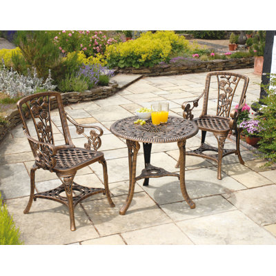 Aamanee 2 - Person Patio Dining Set with Round Table