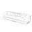 Retro Chenille Straight - layout Sofa