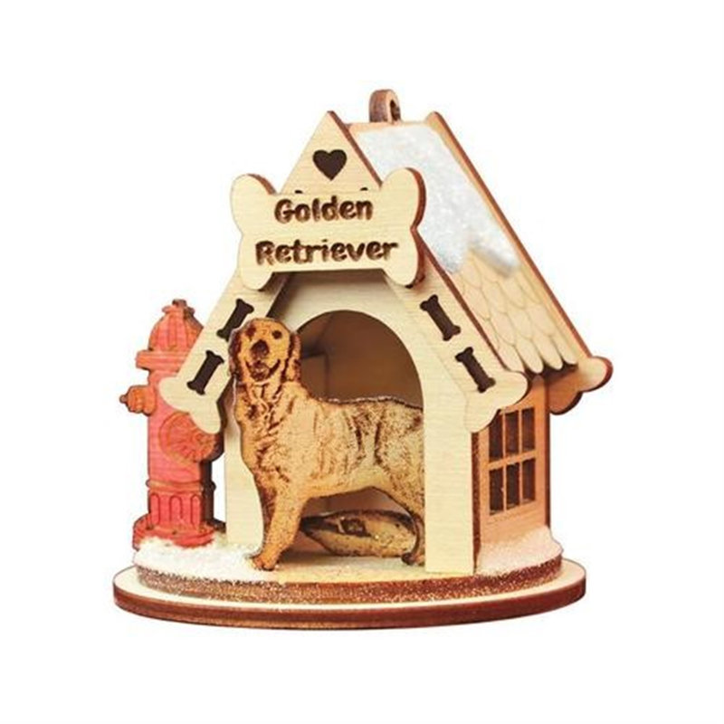 Ornement figurine suspendu boxer, Golden retriever