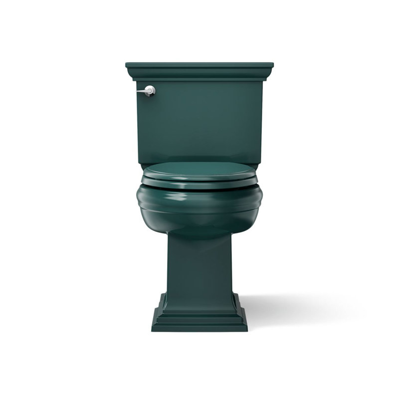 Memoirs 1.28 GPF Water Efficient Elongated Two-Piece toilet (Seat Not Included), Teal