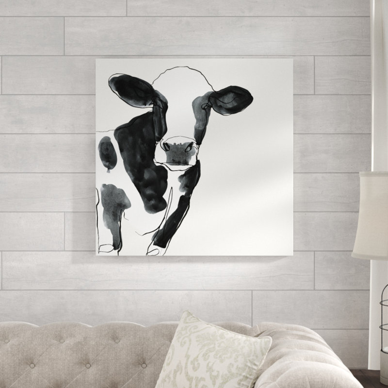Cow Shape IV by Victoria Borges - Wrapped Canvas Painting, 76cm H x 76cm W