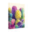 Plantes et fleurs, impression de motif de cactus coloré-1906448725