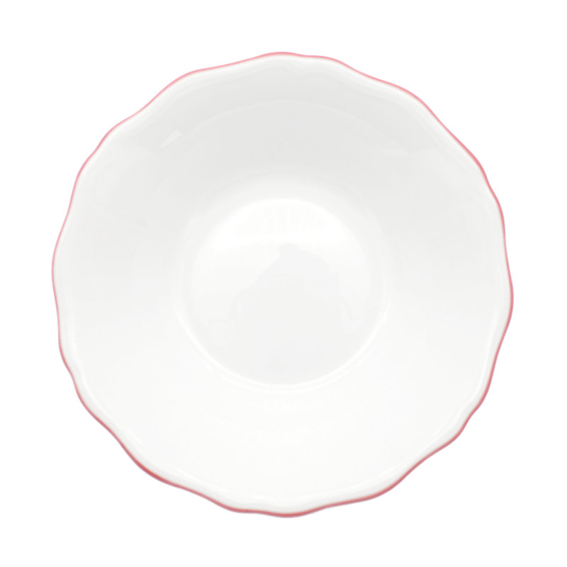 Amelie Bone China Dining Bowl, Roseate/White