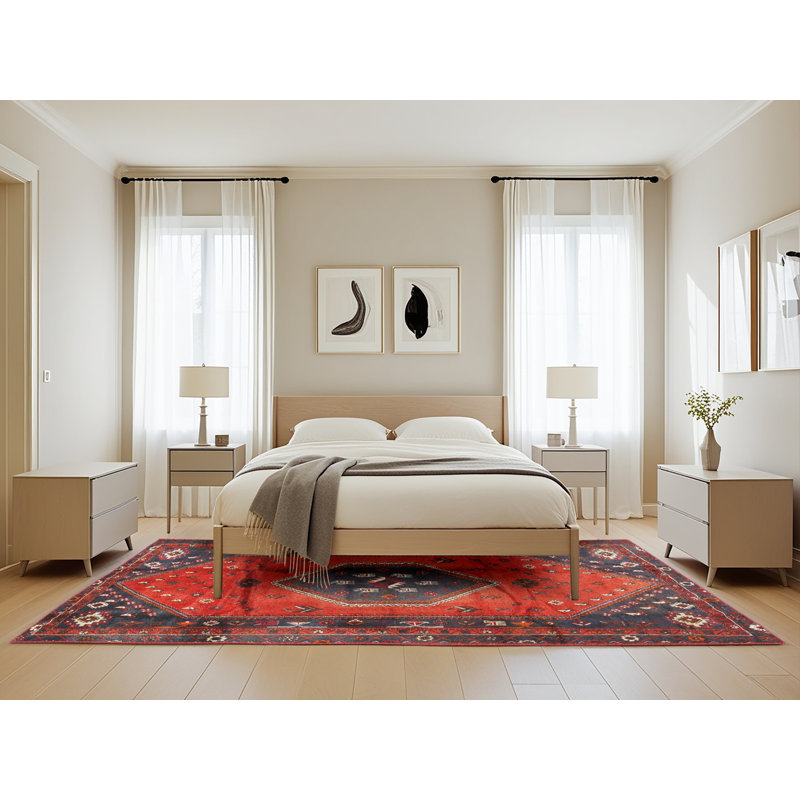 Tapis rouge à motif sud-ouest, Rectangle 5 pi x 8 pi