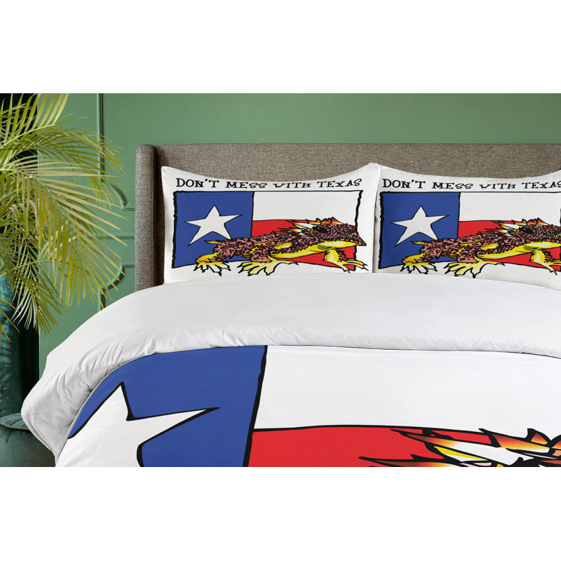 Eclectic Polyester Duvet Cover, King Duvet Cover + 2 Shams
