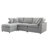 Down Filled Upholstery Convertible Sectional Sofa, L Shaped Couch With Reversible Chaise