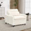 Chaise d'appoint convertible rembourrée en velours côtelé-1488344175