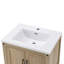 Meuble-lavabo simple 25 po avec 2 portes et tablette à lattes Cambo