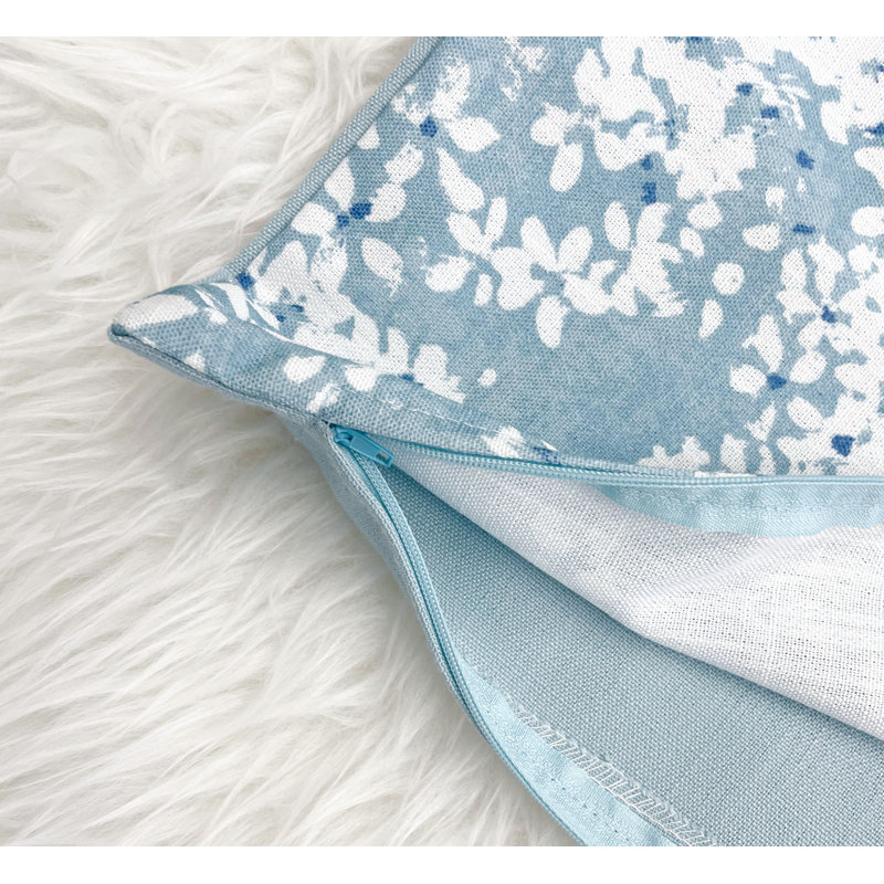 Ensemble de 2 housses de coussins décoratifs 18 po, Turquoise