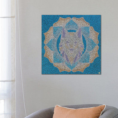 Geometric Wolf by Nadya Al-Haroun - Wrapped Canvas Gallery-Wrapped Canvas Giclée