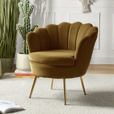 Louise Velvet Modern Task Chair With Ergonomic Design
