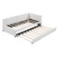 Lit de jour en tissu d'ameublement (beige)