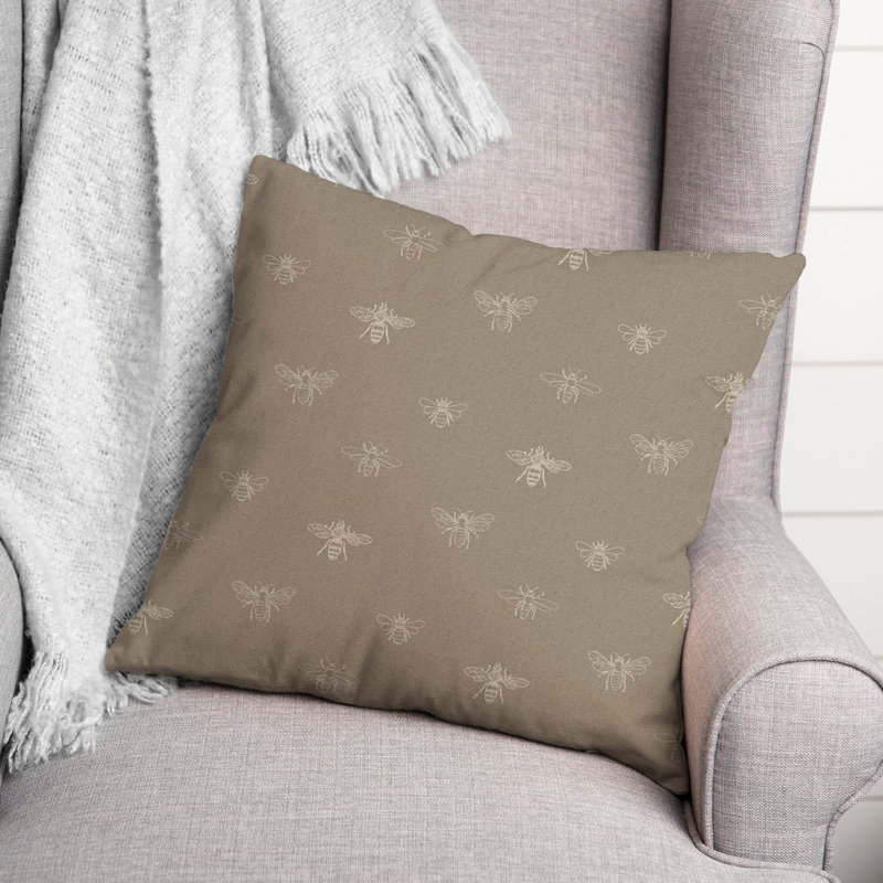 Reversible Throw Pillow, Brown