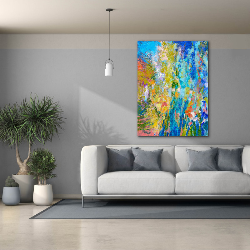  Art mural sur toile, "Fledaign 1" par Dorothy Fagan, H 54 po x l 40 po