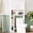 Freestanding Organizer Rack With Adjustable Shelf, Double Doors, Open Shelves, White , Quick Setup For Bathroom Use And Organization Space Saver: To Assemble