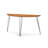 Table de canapé Sage Demilune avec pieds en métal