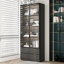 Elegant LED-Lit Bookcase With Tri-Colour Lighting And Glass Display Doors