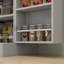 Armoire de cuisine 65 po, armoire de rangement moderne avec portes et tablettes, armoire autoportante pour la salle à manger-223836815