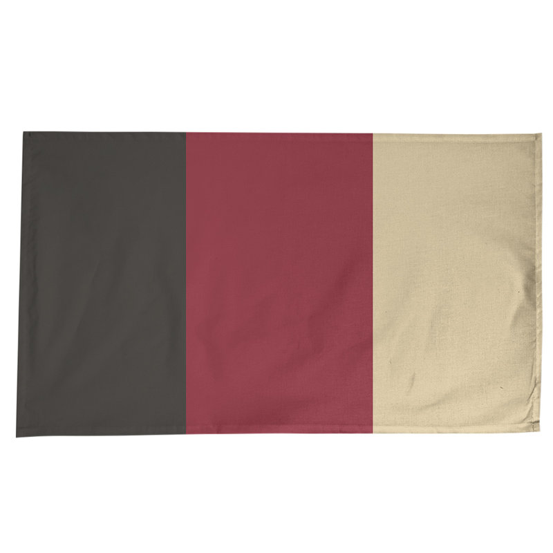 Arizona Table Runner, Black/Brick Red/Desert Sand, 102" x 58", Cotton Blend