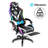 Ivy Bronx Adjustable Reclining Ergonomic Faux Leather Swiveling PC & Racing Game Chair with Footrest-2036501881