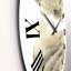 Noires noires et beiges - horloge murale moderne-60187427