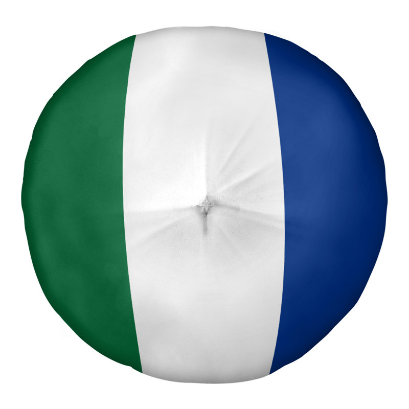  Coussin de sol touffeté, H 26 po x l 26 po, Blanc