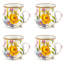 White Flower Market White Mugs