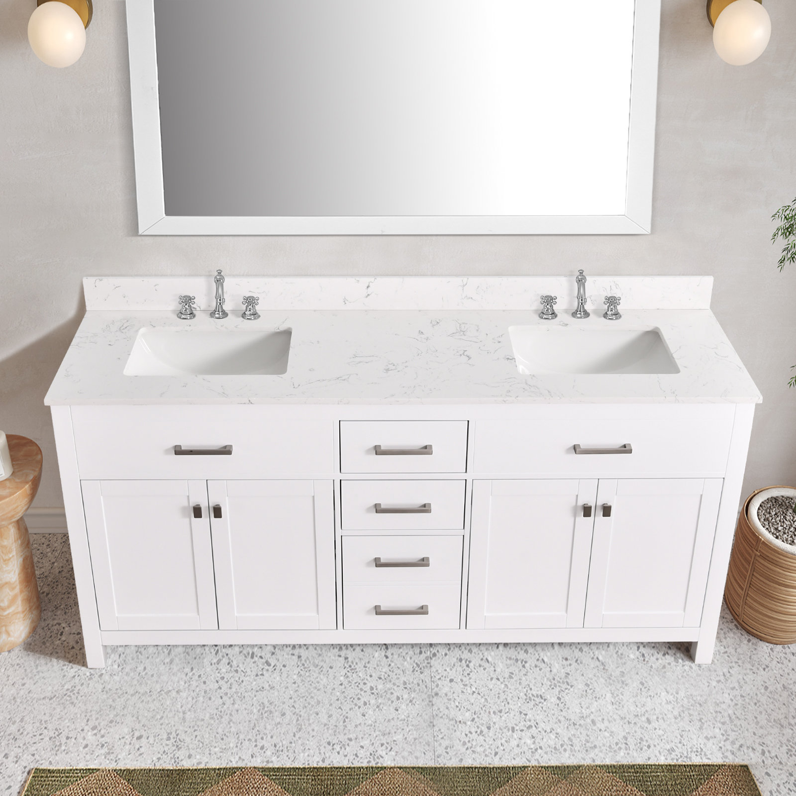 Red Barrel Studio?? 72 Inch Bathroom Vanity With Double Sinks | Wayfair