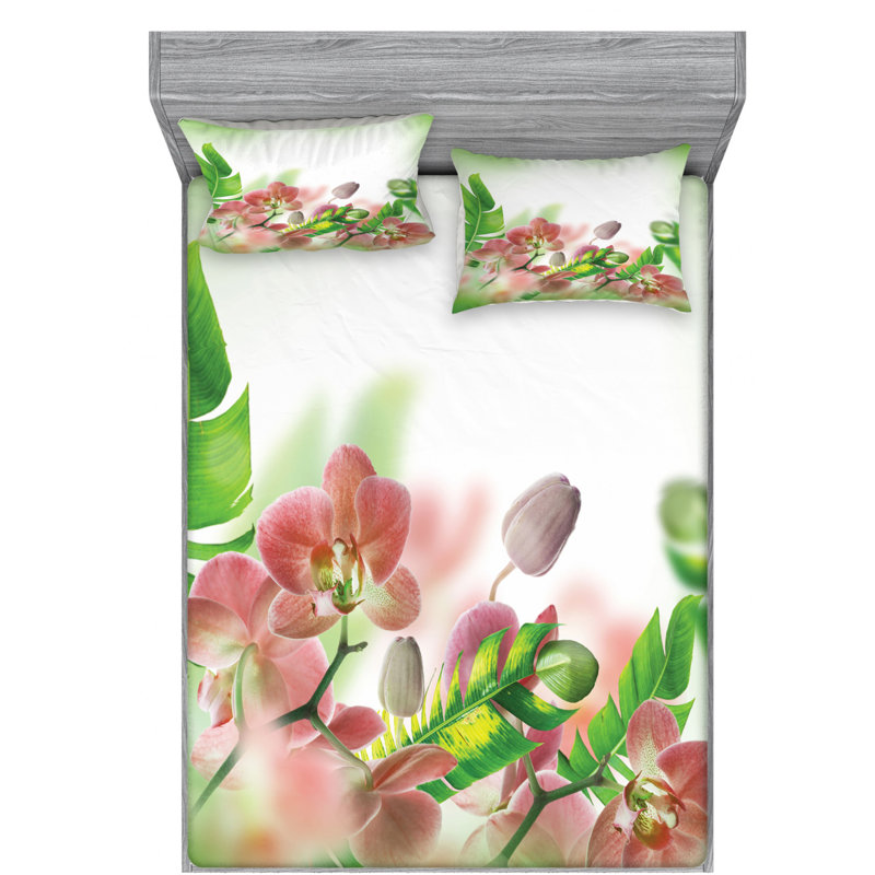 Microfiber Sheet Set, Queen Sheet Set with Fitted Sheet