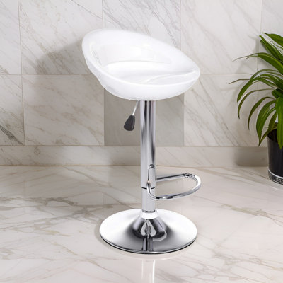 Tabouret de bar pivotant à hauteur réglable Hugo avec structure en métal