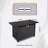 25" H Steel Outdoor Fire Pit Table With Lid