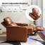 Fauteuil inclinable en cuir véritable l 36,3 po Lapin-101331402