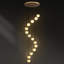 Lustre d'escalier en albâtre à 14 lumières