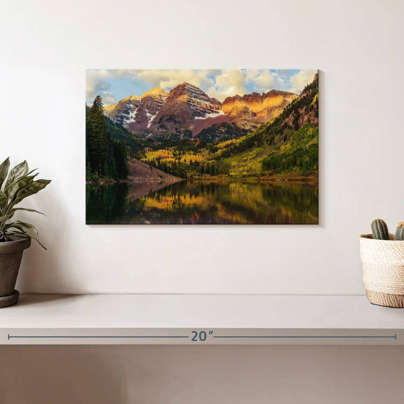Paysage Alvord Maroon Bells, H 8 po x l 12 po