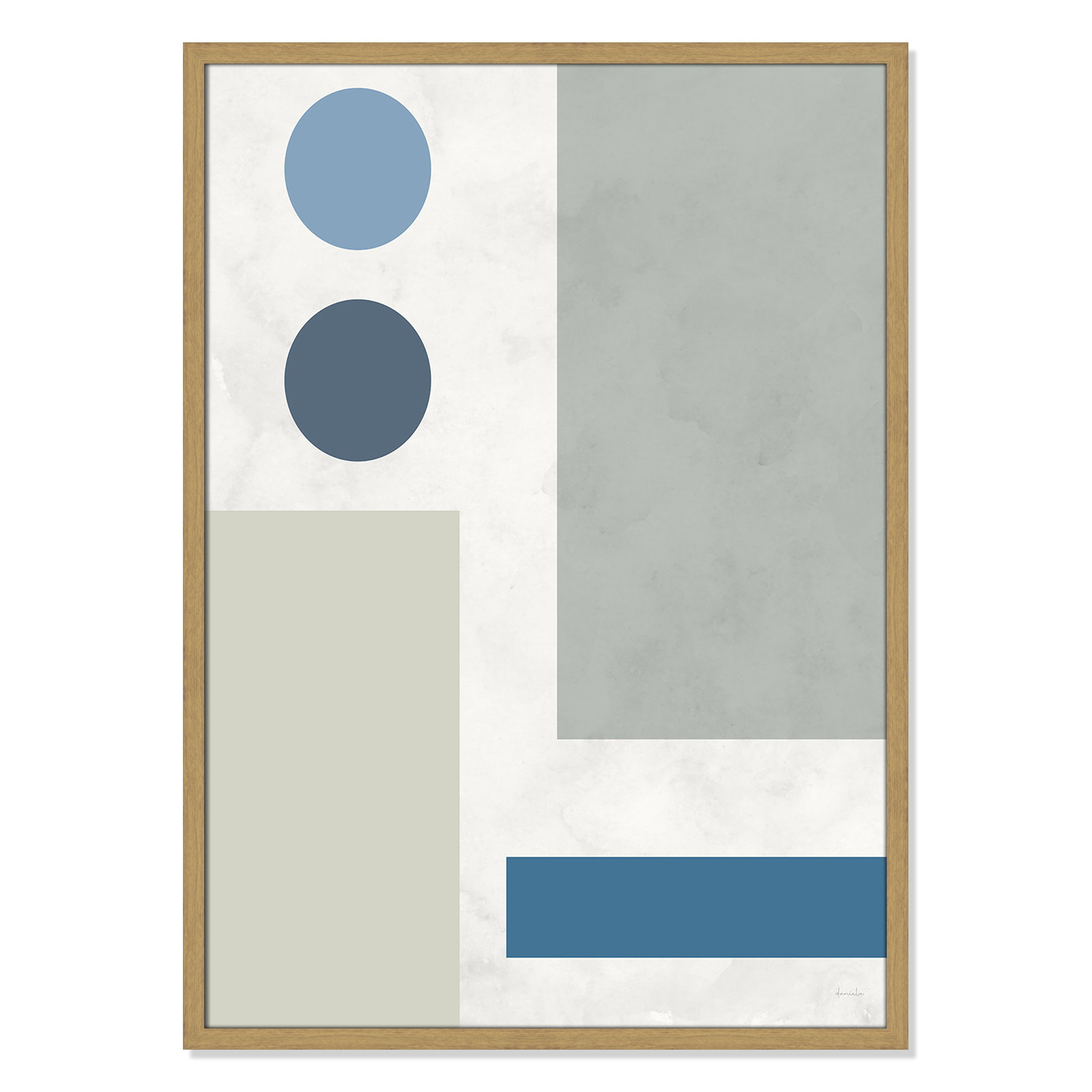 Stars Align I Print, 25.5" W x 35.5" H, Brown Framed