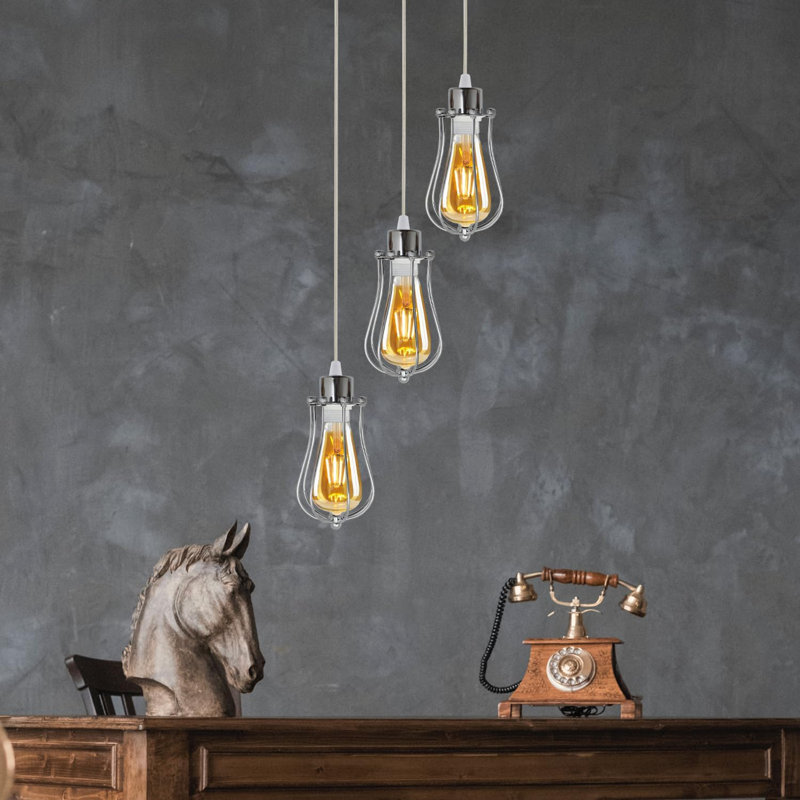 3 - Light Pendant, Chrome
