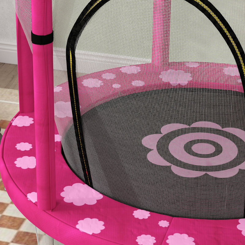 HOMCOM ft Cylinder Kid / Toddler Trampoline