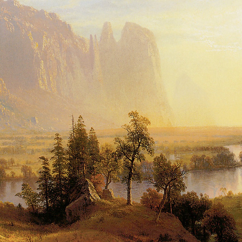 Yosemite Valley, 1868 Print by Albert Bierstadt, 35.75" H x 49.25" W x 1.875" D