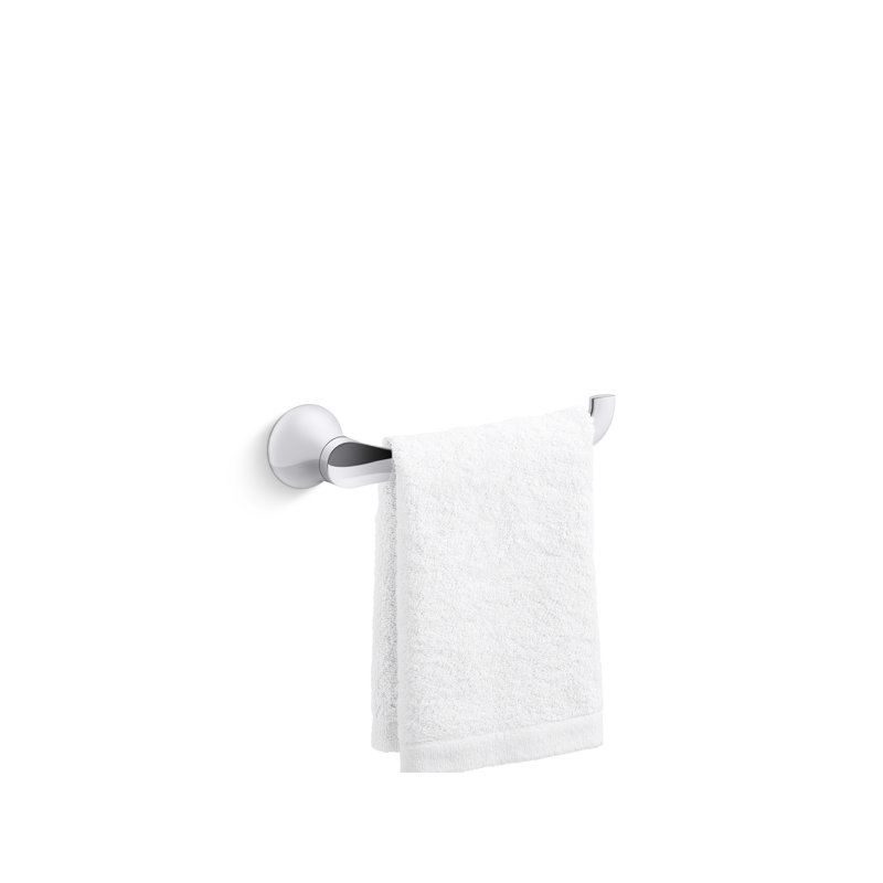 Simplice Wall Mounted Towel Bar, Polished Chrome