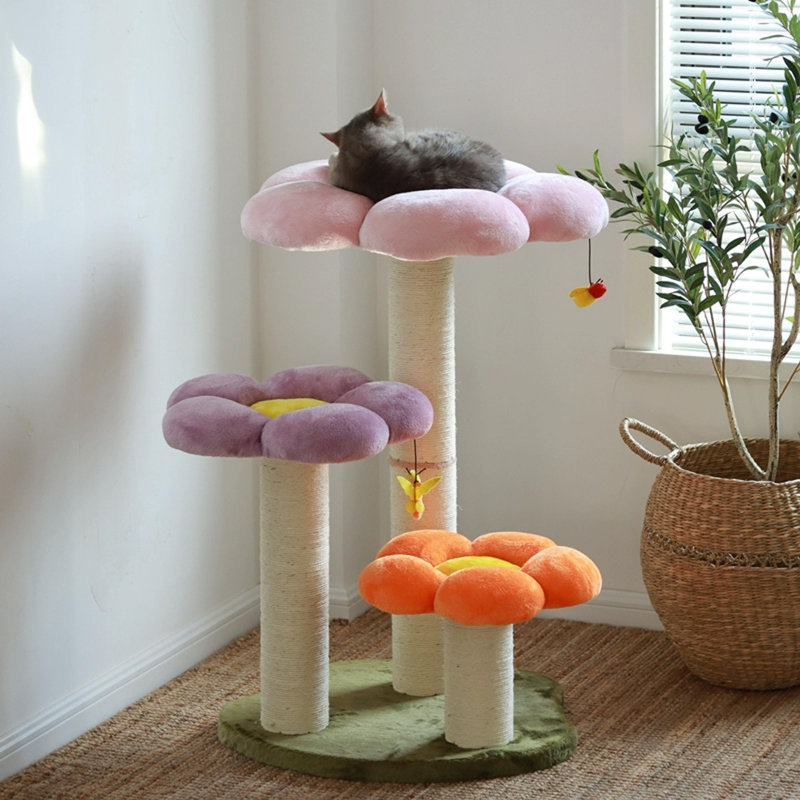 3 Tiers Cat Tree with Perch,Scratching Posts