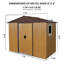 Remise de rangement en métal 6 pi x 5 pi avec panneau de fenêtre-123384470-123384473