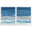 Crashing Beach Wave Shore, ensemble de 2 estampes blanches encadrées par Ethan Harper