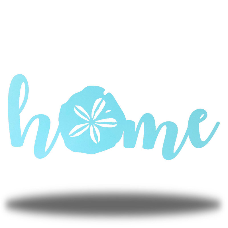 Décoration murale Alneisha, H 13,5 po x l 36 po x P 0,06 po, Écume de mer