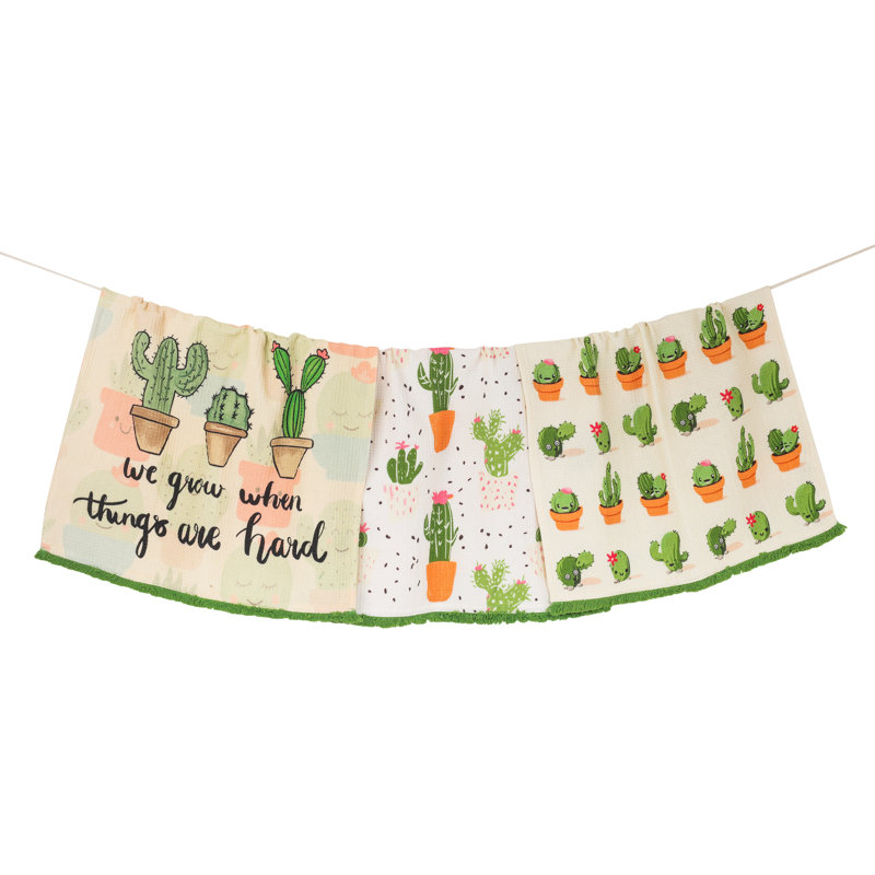 We Grow Cactus Kitchen Towel Set