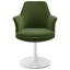 Fauteuil pivotant en velours Lippa Performance-105239667-105239672