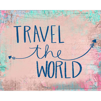 «Travel The World» par Katie Doucette, art mural sur toile