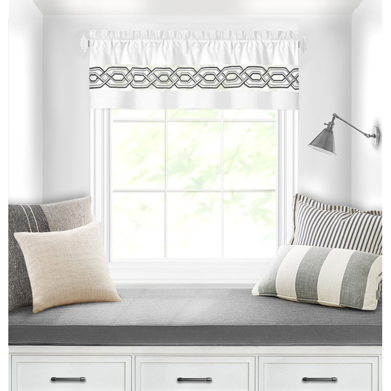 Rideau kichen Elyus, L 55 po x L 24 po, Blanc
