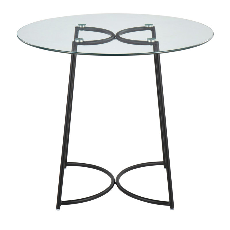 Table de salle à manger contemporaine, Noir