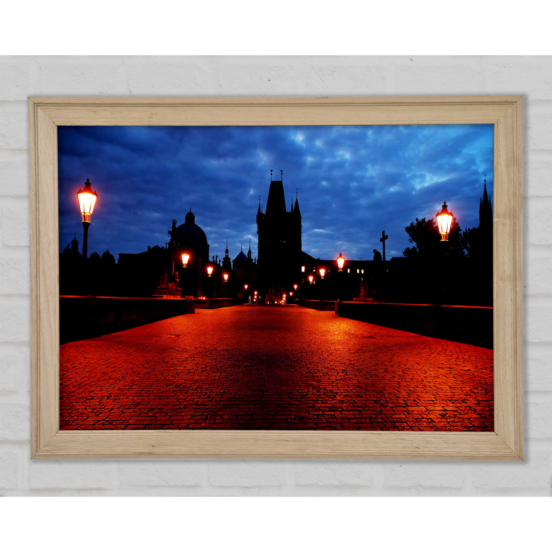 Prague Night Lights - Einzelne Bilderrahmen Kunstdrucke