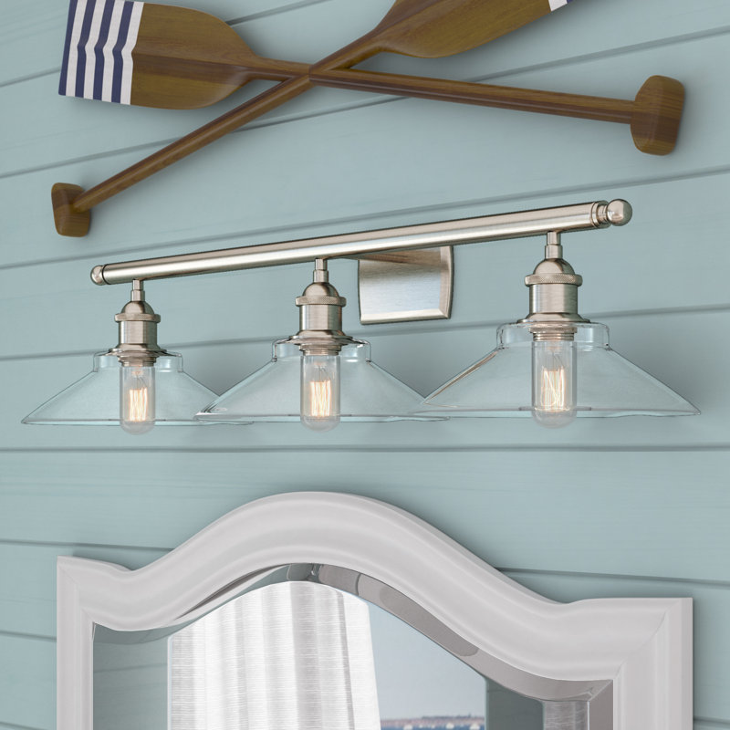 Reede 3 - Light Dimmable Vanity Light, Brushed Satin Nickel, 4